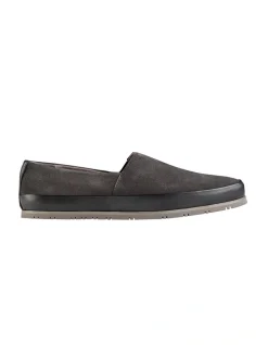 Aquila Dorchester Suede Slippers In Charcoal
