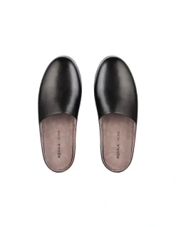 Aquila Fairmont Leather Slippers In Black 7 Aquila Fairmont Leather Slippers In Black -CONVERSE shop 946548370 3 720x928