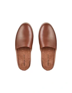 Aquila Fairmont Leather Slippers In Cognac -CONVERSE shop 946548550 3 720x928