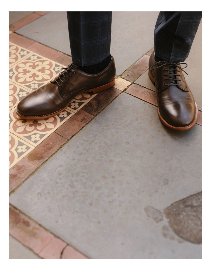 Aquila Bower Leather Dress Shoes In Brown 4 Aquila Bower Leather Dress Shoes In Brown - Image 2