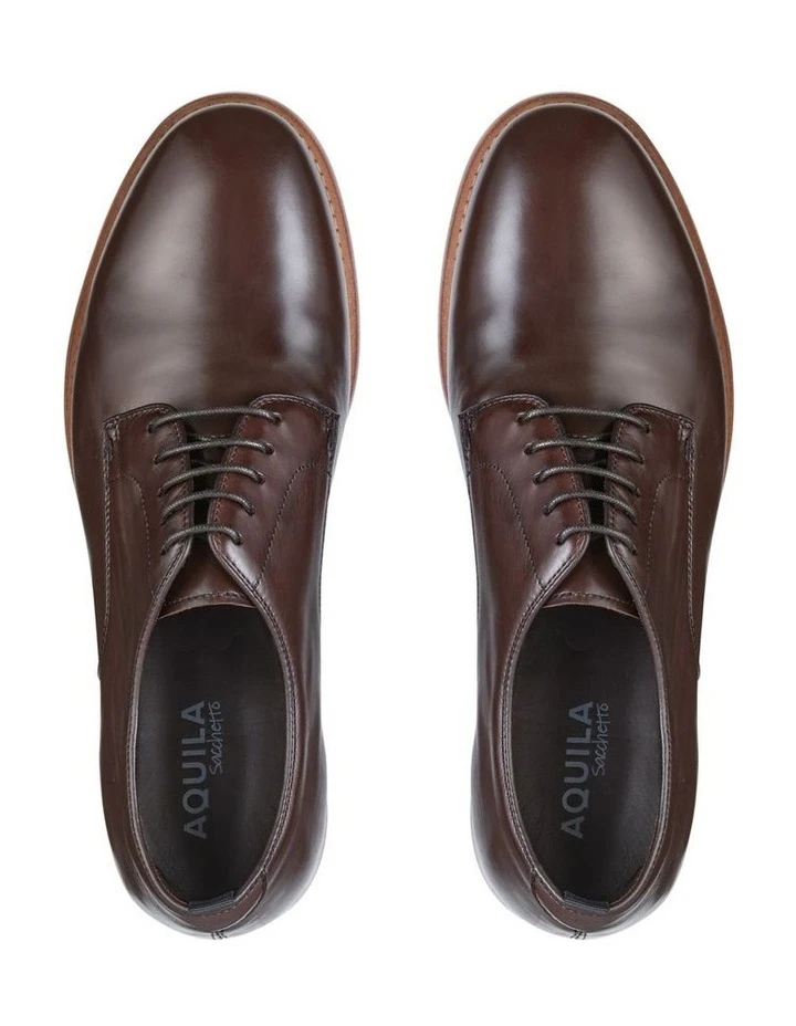 Aquila Bower Leather Dress Shoes In Brown 6 Aquila Bower Leather Dress Shoes In Brown - Image 4