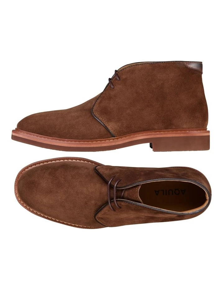 Aquila Declan Suede Chukka Boots In Brown 4 Aquila Declan Suede Chukka Boots In Brown - Image 2