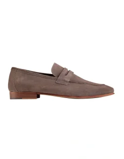 AQ By Aquila Thomas Suede Loafers In Light Brown