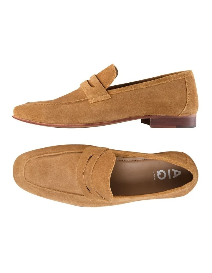 AQ By Aquila Thomas Suede Loafers In Tobacco 4 AQ By Aquila Thomas Suede Loafers In Tobacco - Image 2