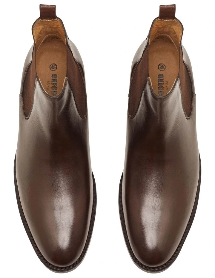 Oxford Gage Goodyear Welted Chelsea Boots In Chocolate 7 Oxford Gage Goodyear Welted Chelsea Boots In Chocolate - Image 5
