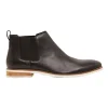 Oxford Stuart Leather Chelsea Boots In Black