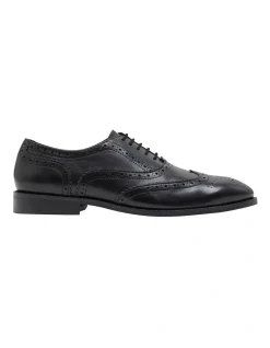 Oxford Jose Leather Brogue Shoes In Black