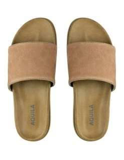 Aquila Bronte Nubuck Pool Slides In Sand -CONVERSE shop 950389210 3 720x928