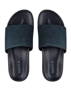 Aquila Bronte Nubuck Pool Slides In Navy -CONVERSE shop 950389300 3 720x928