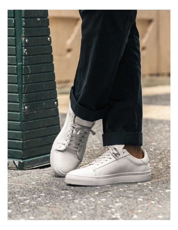 Aquila Vice Leather Sneakers In White 4 Aquila Vice Leather Sneakers In White - Image 2