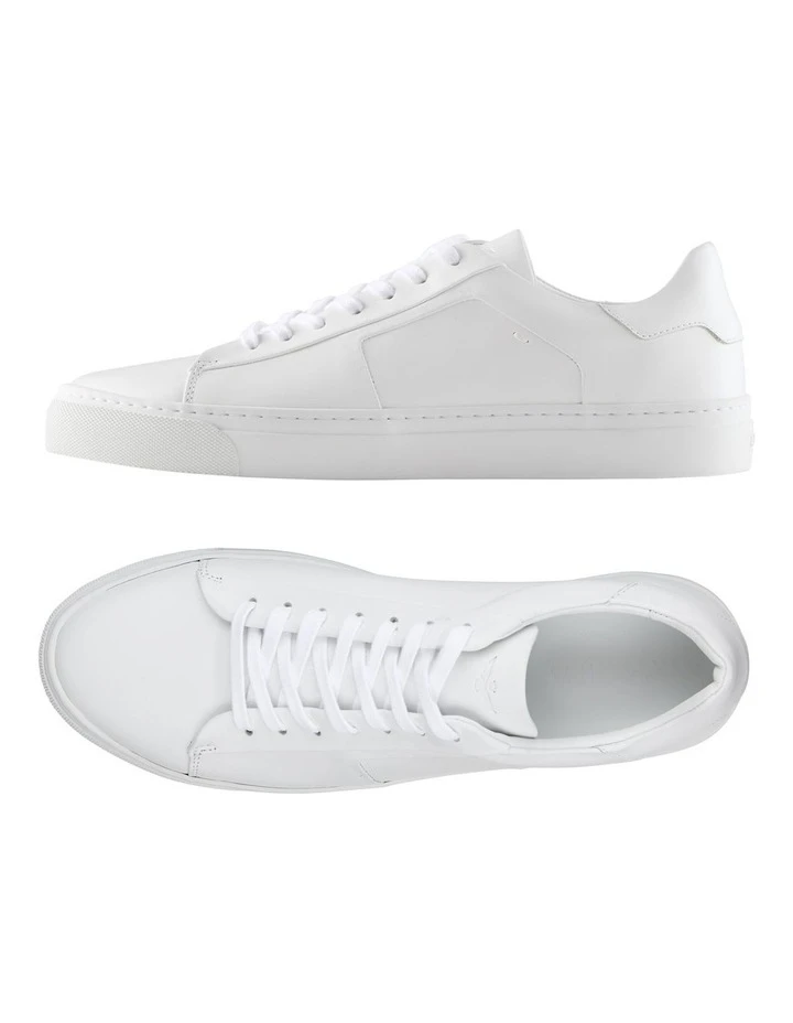 Aquila Vice Leather Sneakers In White 5 Aquila Vice Leather Sneakers In White - Image 3