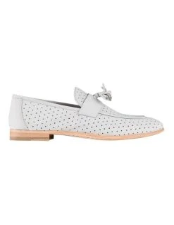 Aquila Carlo Nubuck Loafers In Grey