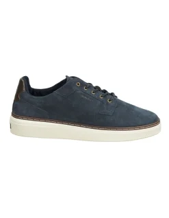 Gant San Prep Twill Suede Sneaker In Marine