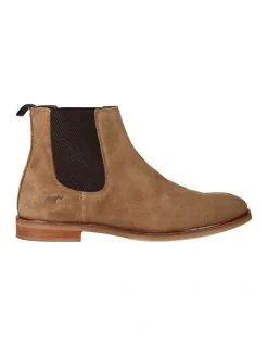 Wild Rhino Richmond Boot In Beige Suede