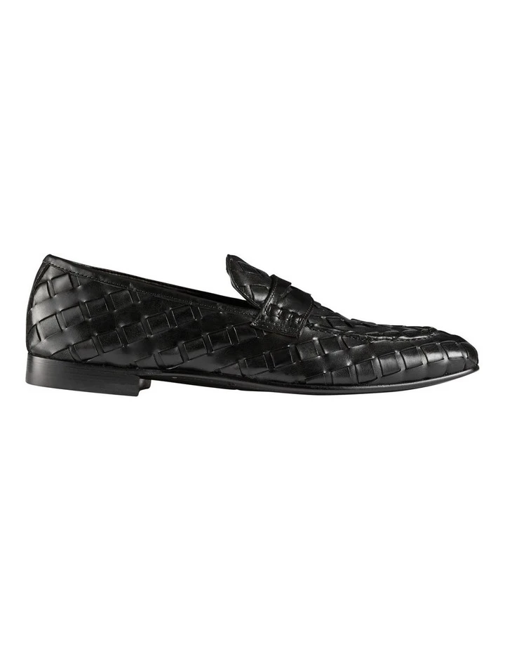 Aquila Giovanni Leather Loafers In Black 3 Aquila Giovanni Leather Loafers In Black