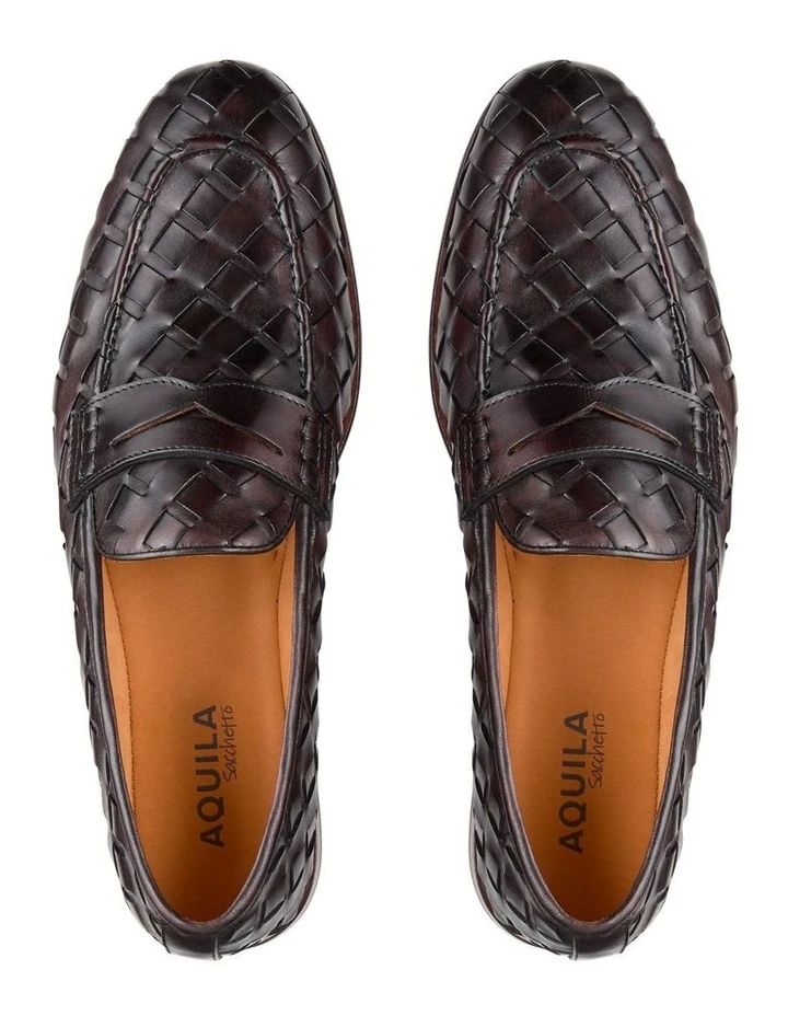 Aquila Giovanni Leather Loafers In Brown 5 Aquila Giovanni Leather Loafers In Brown - Image 3