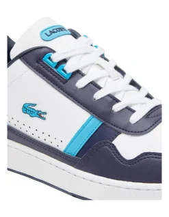 Lacoste T-Clip Leather Sneaker In White/Navy 15 Lacoste T-Clip Leather Sneaker In White/Navy -CONVERSE shop 974581480 7 720x928