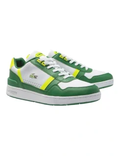 Lacoste T-clip Sneakers In White/Green -CONVERSE shop 974581570 3 1 720x928