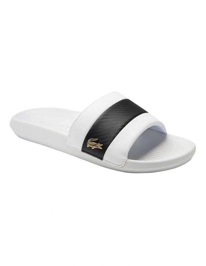 Lacoste Croco Slide In White 3 Lacoste Croco Slide In White
