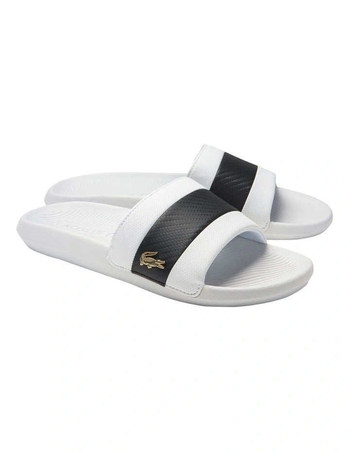 Lacoste Croco Slide In White 4 Lacoste Croco Slide In White - Image 2
