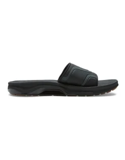 Quiksilver Mathodic Recovery Slider Sandals In Black