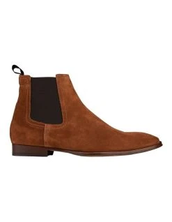 Aquila Osbourne 2.0 Suede Chelsea Boots In Whiskey