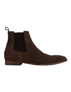 Aquila Osbourne 2.0 Suede Chelsea Boots In Chocolate