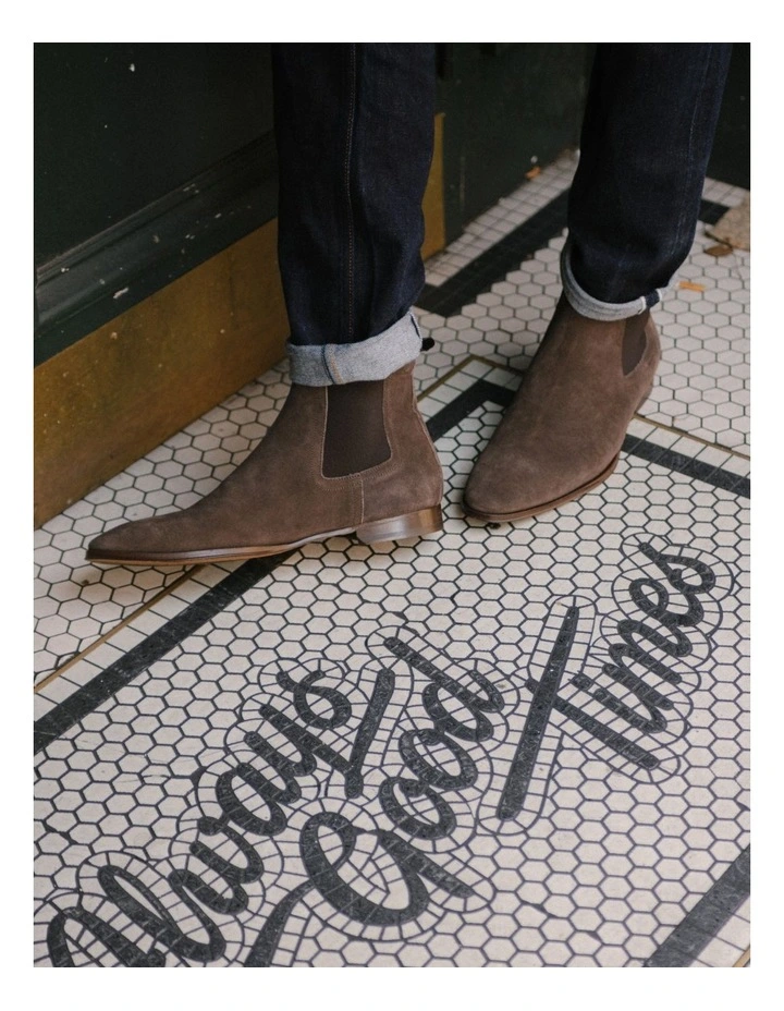 Aquila Osbourne 2.0 Suede Chelsea Boots In Taupe 4 Aquila Osbourne 2.0 Suede Chelsea Boots In Taupe - Image 2