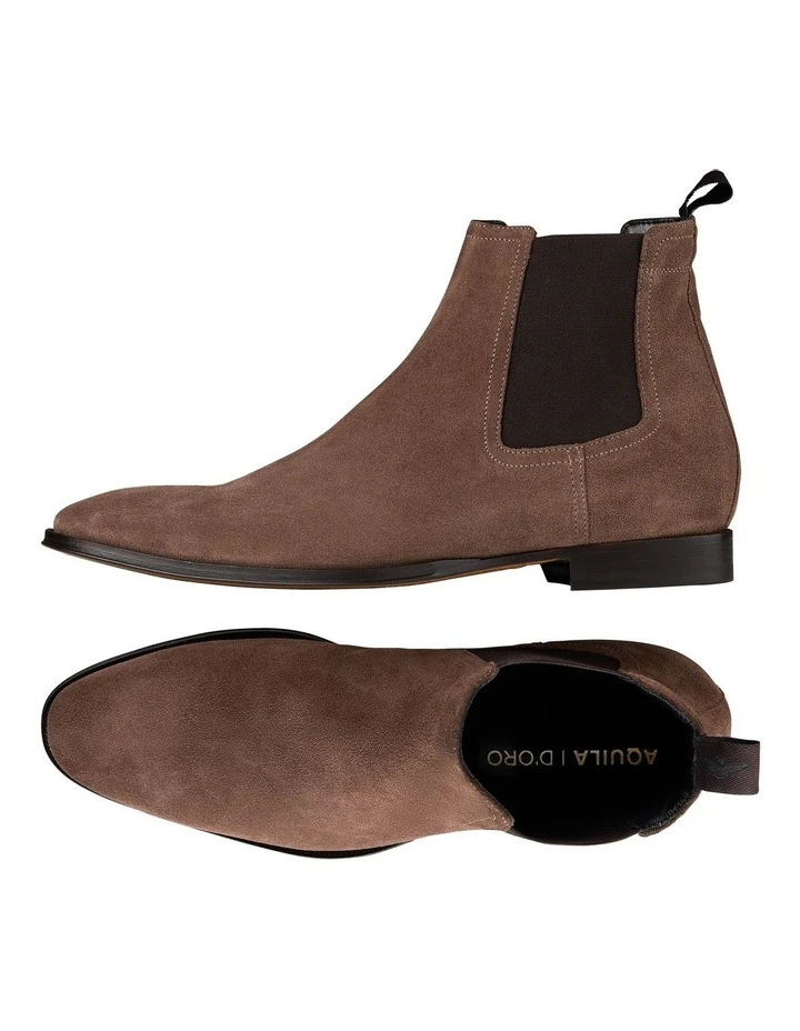 Aquila Osbourne 2.0 Suede Chelsea Boots In Taupe 5 Aquila Osbourne 2.0 Suede Chelsea Boots In Taupe - Image 3