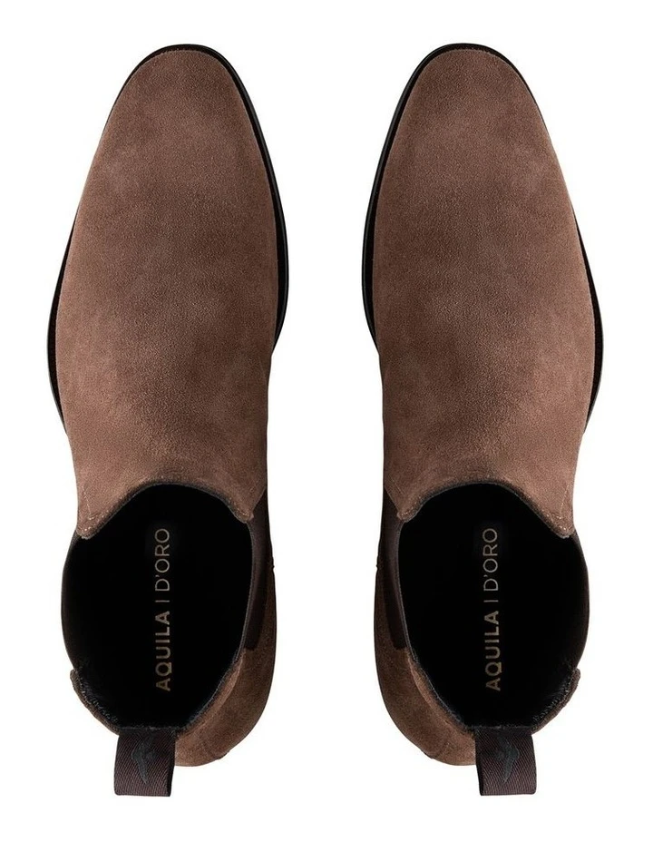 Aquila Osbourne 2.0 Suede Chelsea Boots In Taupe 6 Aquila Osbourne 2.0 Suede Chelsea Boots In Taupe - Image 4