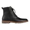 AQ By Aquila Mack Leather Military Boots In Black