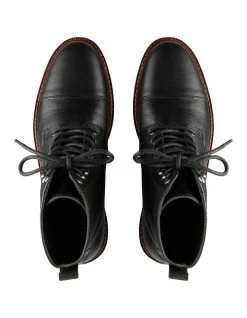 AQ By Aquila Mack Leather Military Boots In Black -CONVERSE shop 979407820 3 720x928