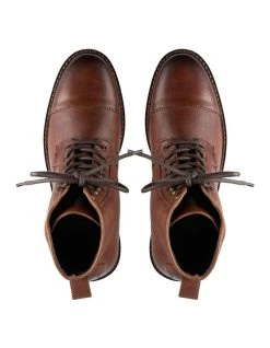 AQ By Aquila Mack Leather Military Boots In Brown -CONVERSE shop 979408000 3 720x928