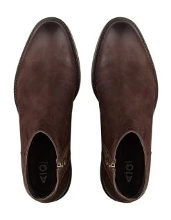 AQ By Aquila Wise Nubuck Zip Boots In Brown -CONVERSE shop 979408180 3 720x928