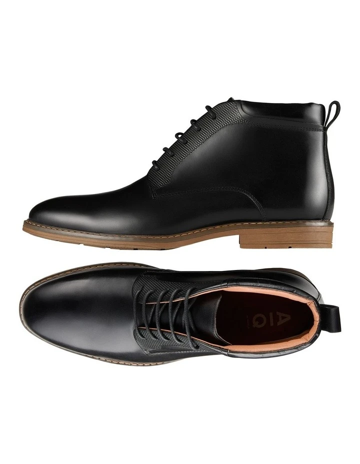 AQ By Aquila Tillman Leather Chukka Boots In Black 4 AQ By Aquila Tillman Leather Chukka Boots In Black - Image 2
