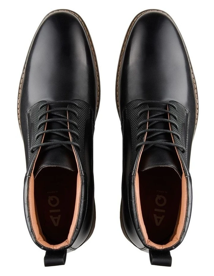 AQ By Aquila Tillman Leather Chukka Boots In Black 5 AQ By Aquila Tillman Leather Chukka Boots In Black - Image 3