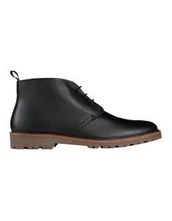 AQ By Aquila Perkins Leather Chukka Boots In Black