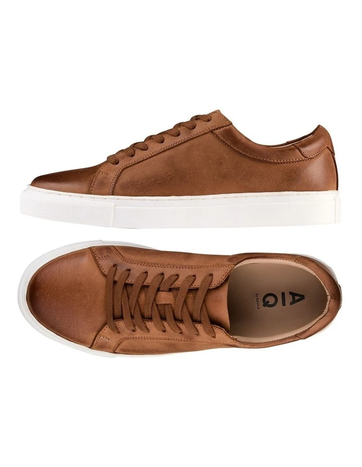 AQ By Aquila Nate Leather Sneakers In Brown 4 AQ By Aquila Nate Leather Sneakers In Brown - Image 2