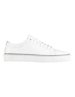 Aquila Royale Leather Sneakers In White