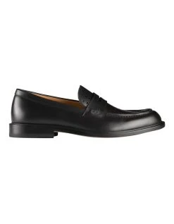 Aquila Fredrick Leather Loafers In Black