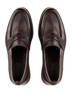 Aquila Gerardo Leather Loafers In Brown 7 Aquila Gerardo Leather Loafers In Brown -CONVERSE shop 981774640 3 720x928