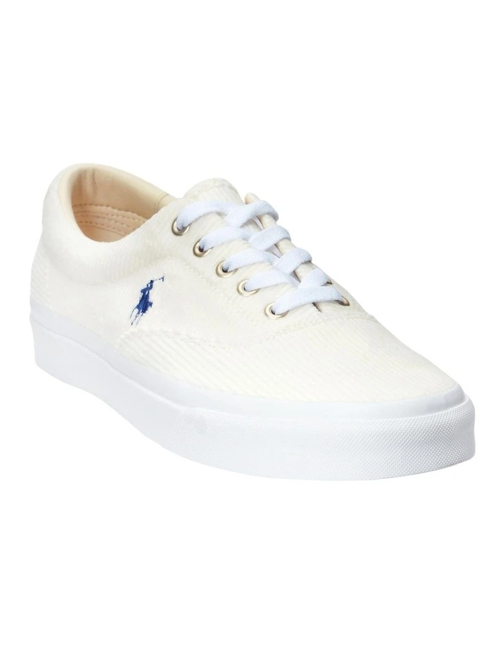 Polo Ralph Lauren Keaton Corduroy Sneaker In White 4 Polo Ralph Lauren Keaton Corduroy Sneaker In White - Image 2