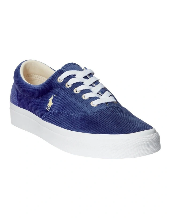 Polo Ralph Lauren Keaton Corduroy Sneaker In Blue 4 Polo Ralph Lauren Keaton Corduroy Sneaker In Blue - Image 2