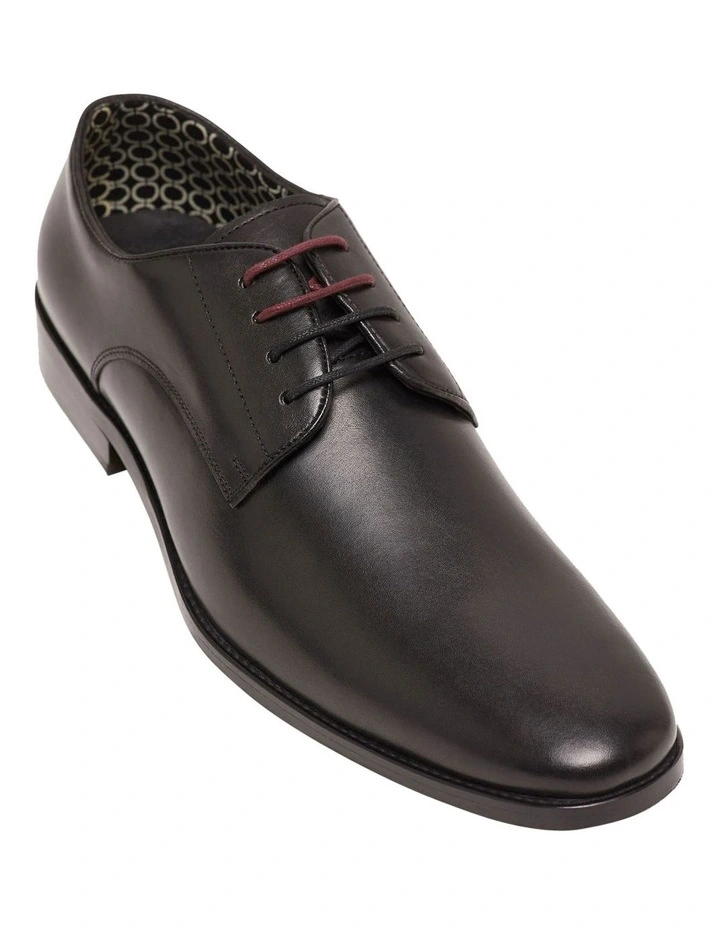 Oxford Larry Derby Shoe In Black 6 Oxford Larry Derby Shoe In Black - Image 4