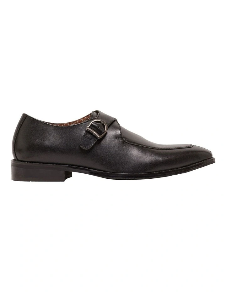 Oxford Sean Monk Shoe In Black 3 Oxford Sean Monk Shoe In Black