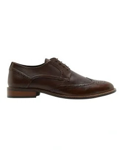 Oxford Ashmore Leather Brogue In Dark Brown