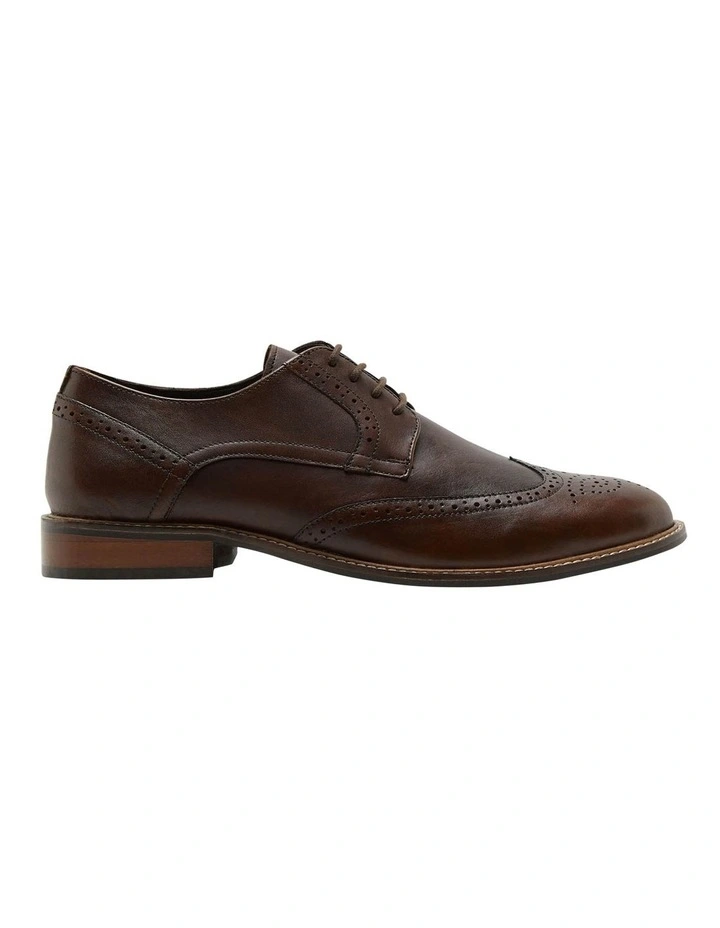 Oxford Ashmore Leather Brogue In Dark Brown 3 Oxford Ashmore Leather Brogue In Dark Brown