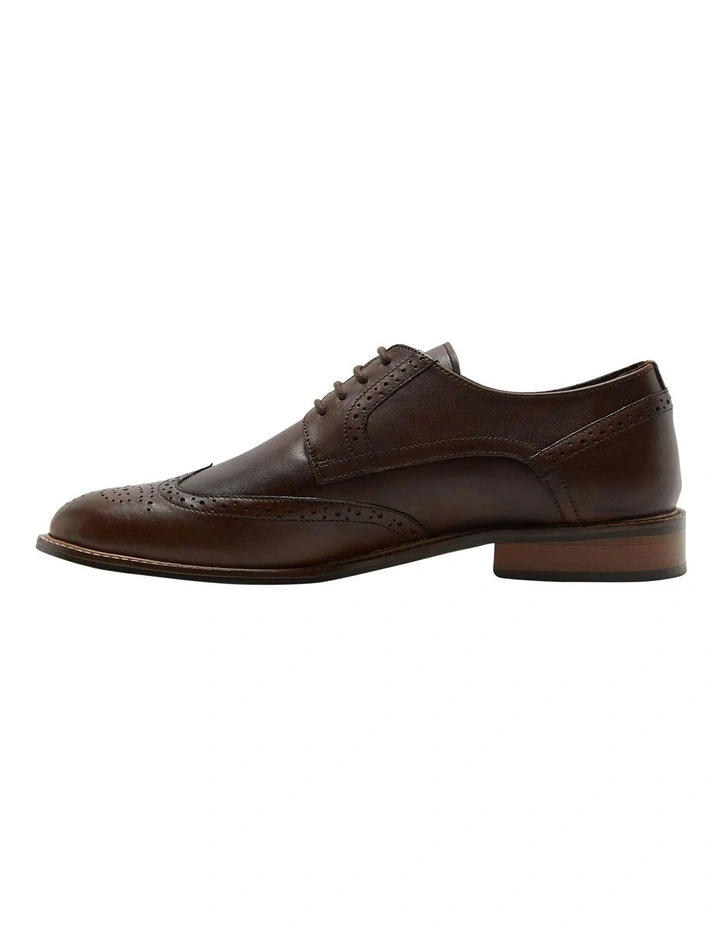 Oxford Ashmore Leather Brogue In Dark Brown 4 Oxford Ashmore Leather Brogue In Dark Brown - Image 2