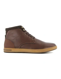 Dune London Visit Hi-Top Sneaker In Brown