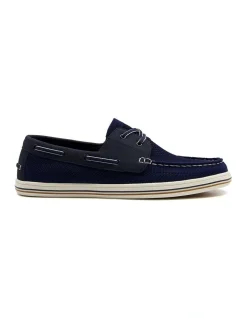 Dune London Burnner Shoes In Navy